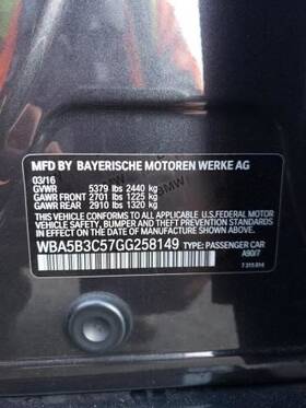 130-50531bl Bmw Driver Rear Side Door Electric Sunshade Option Fits 11-16 528i 520755