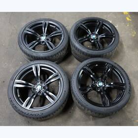 36112284602 Bmw 2013-2016 F10 M5 Staggered 20 Inch Style 343 Wheels And Tires Set Of 4 Black Oem