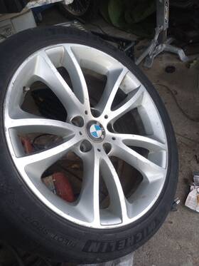 36116858872 Bmw 14-19 F16 X6 Front 19 Inch Light Alloy Rim Wheel Style 594 Silver Oem