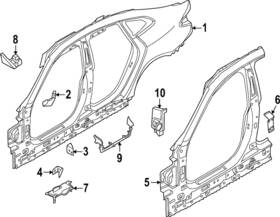 41-00-7-472-624 Bmw Genuine 2022-2024 - Body A-pillar Seal