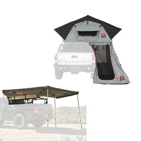 Sr-20015-20010-2023 Body Armor 4x4 Sky Ridge Pike 2-person Tent With Annex Room And 270 Awning Left Side