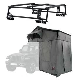 Tk-6125-20011-20016 Body Armor 4x4 Full Size Overland Rack And Sky Ridge Pike 3-person Tent With Annex Room