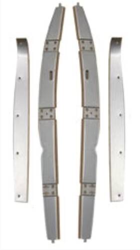 B2048djc Brookville Roadster 1932 Ford 3 Window Coupe Upper And Lower Door Jam Metal Covers 4 Pc Set