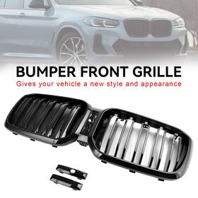 Grille-453-c Bruce&shark Gloss Black Front Kidney Grill Grille Fits For Bmw X3 X4 G01 G02 2022 2023