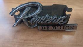 1261226 Buick Vintage 1984 Riviera Emblem Metal Nameplate Badge Ornament Old Car Grill