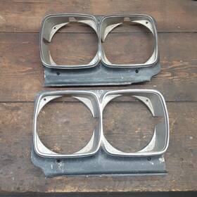 1385517-1385516 Buick 1385517 1969 Skylark Gs 350 400 Sport Wagon Pair Headlight Bezel