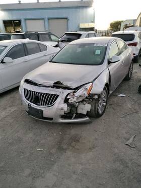 22855373 Buick 2011-2013 Regal Silver Driver Left Side View Mirror Oem