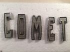 C1kb-7140282 Oem Ford Rare Mercury Comet Wagon Letters Chrome Emblem