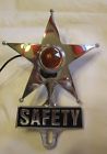 C5050 Up Amber Lighted Chrome Safety Star License Topper Lowrider Bomber
