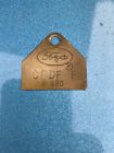 C6df-9510-f Autolite Fomoco Ford Mustang Fairlane Comet Orig Brass Carburetor Tag