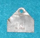 C8zf-9510-d Autolite Fomoco Ford Mustang Shelby Cougar Orig Carburetor Id Tag