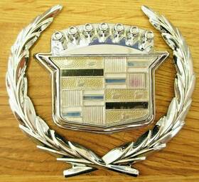 20300544 Cadillac 1985 1986 1987 1988 Deville Fwd Fleetwood Trunk Wreath And Crest