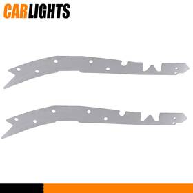 C-02bun2041asl Carlights Fit For 1995-04 Toyota Tacoma Pair Rear Frame Rust Repair Plate Chrome Iron