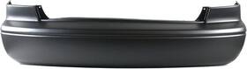 546481  Carpartsdepot Rear Bumper Cover Primed Black Plastic Assembly For 2000-01 Toyota Camry