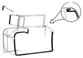 Ba-7620530-pr Carpenter Door Seal Kit Both Doors 1955 Ford Convertible And Crown Victoria