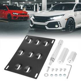 Carpopart 747709065298 Bumper Tow Hook License Plate Mount Bracket Holder Fit For Mercedes-benz 08-18