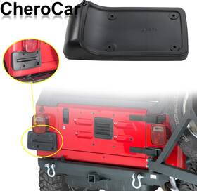 Cherocar202111151810 Cherocar Rear Tail License Base Plate Frame Holder Bracket For 1997-2006 Jeep Wrangler Tj