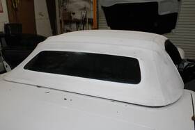 152-2080 Chevrolet 99-04 Corvette Dmg White Convertible Overhead Roof Soft Rag Top Assembly Oem