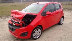 169-01116 Chevrolet Rear Spoiler With Brake Light Red For Trunk Hatch Fits 13-15 Spark 74449