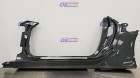 189.gm1y17 Chevrolet 17 Chevy Corvette C7 Coupe Rocker Panel Moulding Side Skirt Left Driver Gray