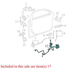 20950864 Chevrolet 2008-2012 Malibu Driver Fl Door Wiring Harness Used Oem