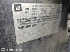 22977464 Chevrolet Right Gry Front Door Assembly Oem 2016 Malibunew
