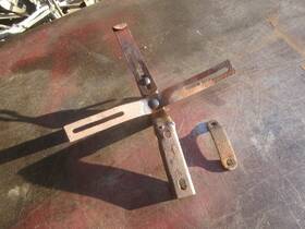 3688833 Chevrolet 1938 Buick Century Front Bumper License Plate Mount Bracket Oem