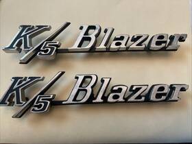 3967360 Chevrolet 1969 To 1972 K-5 Blazer Chevy Truck Fender Emblems Vintage Original