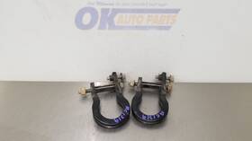 105-01686f Chevrolet Truck 15 Chevy Silverado 1500 Front Bumper Tow Hook Set Pair Black