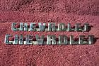 Chevrolet Vintage Pair Chrome Emblem