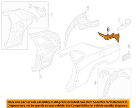 5112884ag Chrysler Oem Dodge 08-18 Challenger Quarter Panel-trough Right