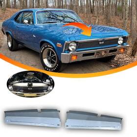 Nov-68zk Classicparts4u Radiator Support Show Panel Fits 1968-1972 Nova - No Engraving