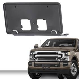 Cnnell0720-275 Cnnell Front License Plate Bracket Plastic Fit For 2021-23 Ford F250 F350 Super Duty