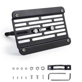 Yl-lp001-sbrbk Cnspeed Front Bumper Tow Hook License Plate Mount Relocator Bracket Mounting Bolt Ada