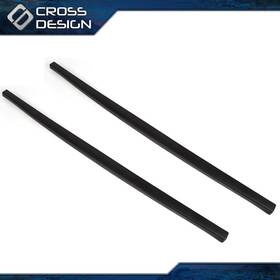 Ht-02etm1201bbk Crossdesign 2pc Trunk Protector Cover Tailgate Molding Cap Spoiler Fit For 2004-08 Ford F150