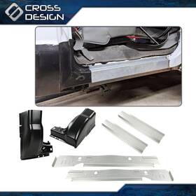 Ht-02rpa12j4abk Crossdesign 6pcs Rocker Panel Inner Cab Kit For 99-16 Ford Super Duty 2 Door Regular