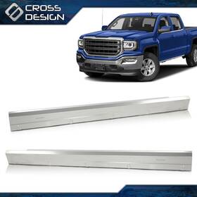 Ht-02rpa4554asl Crossdesign Fit For 2x Rocker Panels 2014-2018 Chevy Silverado Gmc Sierra Extended Cab 4door