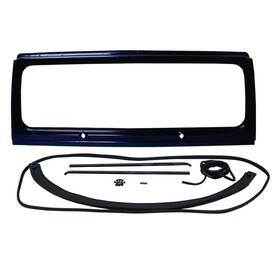 Mlx-cas55020432k-cl360a50 Crown Automotive For Jeep Wrangler 1990-1995 Windshield Frame Kit Black Metal/rubber Yj