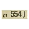 Csw1338 Mustangs Unlimited Engine Identification Tag Hipo Manual Transmission Mustang