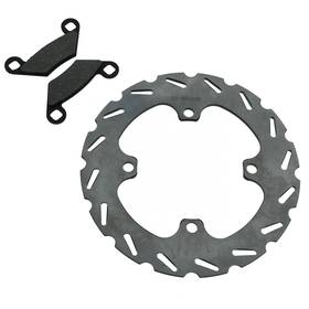 43676 Cycleatv 2011 2012 2013 Polaris 400 Hawkeye 2x4 Rear Sport Brake Rotor And Pad