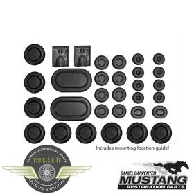 376700 Daniel Carpenter Mustang Restoration Parts 1967 Cougar Rubber Body Plug Kit 33 Pcs