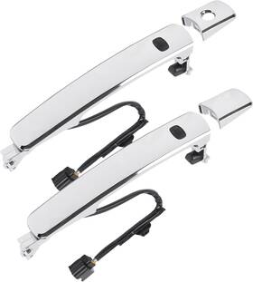 80645 Dasbecan 80640 2pcs Front Exterior 2 Pcs Door Handle With Smart Key System Chrome