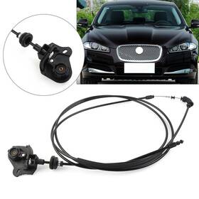 C2z29301 Dictorcoltd 1x Black Front Hood Release Cable For Jaguar Xf 2009-2015 Plastic Metal