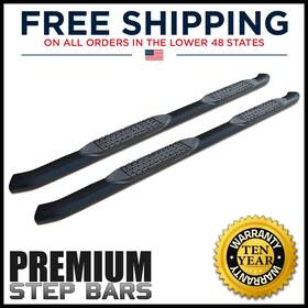 Osa07204051-b Discount Parts 4in Oe Side Steps Nerf Bars Boards Black For 2005-2023 Tacoma Double Cab