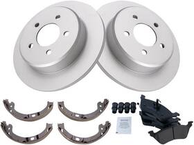 89csrv27 Diy Solutions Rear Brake Pad Rotor And Parking Kit For Town Country 2001