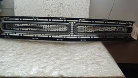 104-02592b Dodge Grille 1 Piece Lower Upper Black Trim Ring Fits 15-23 Challenger 615299