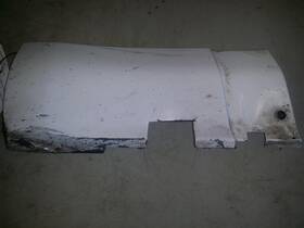189.ch2r10 Dodge 2010 Charger Oem Moapr Lh Front Section Rocker Moulding Whi 126354
