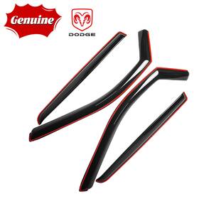 194818 Dodge Genuine Window Visor Ram 1500 Crew Cab 2019-2025 In-channel Smoke