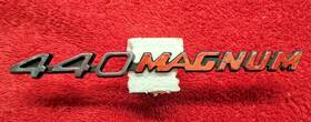 2998802 Dodge 1970 71 Mopar Challenger 440 Magnum Hood Emblem Script #2998802