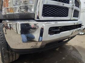 105-00522c Dodge Truck Front Bumper Chrome Without Fog Lamps Fits 10-18 2500 Pickup 607916